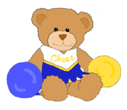 Cheerleader Sticker Blue Uniform 2 sticker #5346186