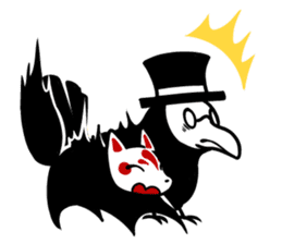 Plague mask and Mask of the fox sticker #5346314