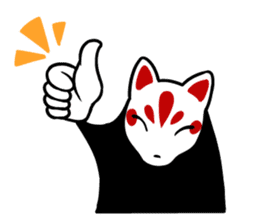 Plague mask and Mask of the fox sticker #5346317