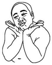 Mr. Moopalao : Thai loincloth style sticker #5346877