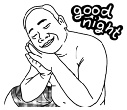 Mr. Moopalao : Thai loincloth style sticker #5346899