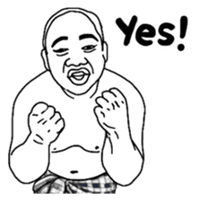 Mr. Moopalao : Thai loincloth style sticker #5346905