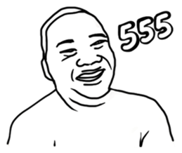 Mr. Moopalao : Thai loincloth style sticker #5346908