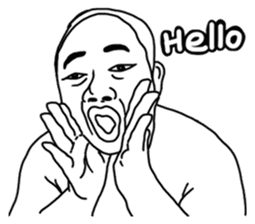 Mr. Moopalao : Thai loincloth style sticker #5346915