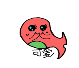 Wobby eyes Whale Chinese version sticker #5348125