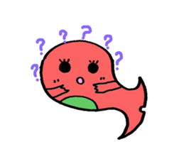 Wobby eyes Whale Chinese version sticker #5348152