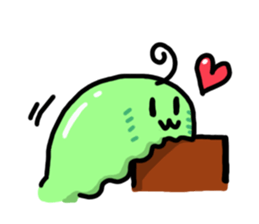 Ahoge worm sticker #5348882