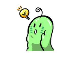 Ahoge worm sticker #5348901