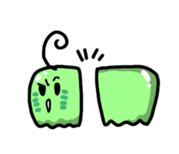 Ahoge worm sticker #5348908