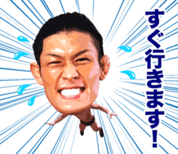 keijimuto head on WRESTLE-1 sticker sticker #5349061