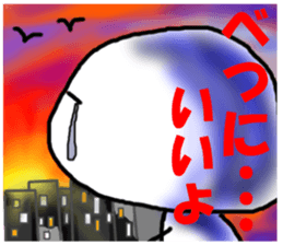 shiromarukun fights by a face sticker #5349876