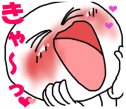 shiromarukun fights by a face sticker #5349888