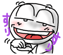 shiromarukun fights by a face sticker #5349892