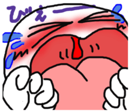 shiromarukun fights by a face sticker #5349899