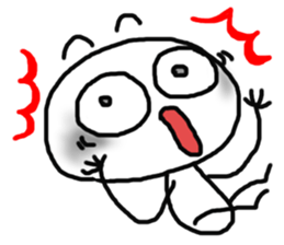 shiromarukun fights by a face sticker #5349900