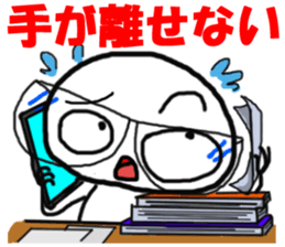 shiromarukun fights by a face sticker #5349909