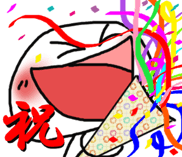 shiromarukun fights by a face sticker #5349910