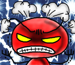 shiromarukun fights by a face sticker #5349911