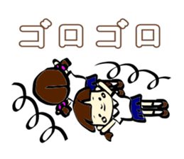 Girl of the pretty primary schoolchild sticker #5349940