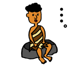 The surreal primitive man sticker #5350118