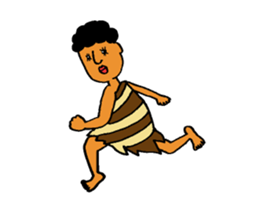 The surreal primitive man sticker #5350120