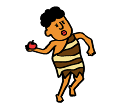 The surreal primitive man sticker #5350131