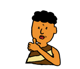 The surreal primitive man sticker #5350133