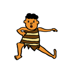 The surreal primitive man sticker #5350141