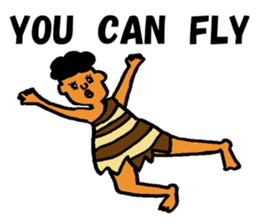 The surreal primitive man sticker #5350142