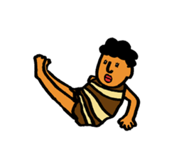 The surreal primitive man sticker #5350144