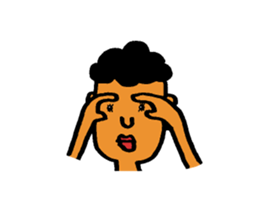 The surreal primitive man sticker #5350146