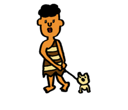 The surreal primitive man sticker #5350147