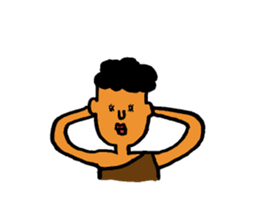 The surreal primitive man sticker #5350149