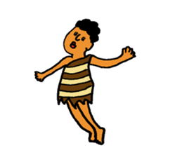 The surreal primitive man sticker #5350150