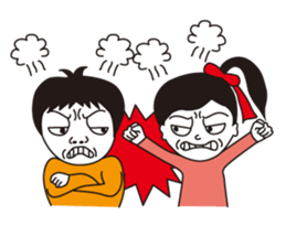 Love2 couple Hanako and Tarou. No.1 sticker #5350222