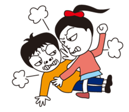 Love2 couple Hanako and Tarou. No.1 sticker #5350223