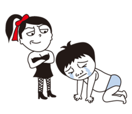 Love2 couple Hanako and Tarou. No.1 sticker #5350224