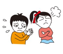 Love2 couple Hanako and Tarou. No.1 sticker #5350225