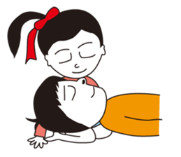 Love2 couple Hanako and Tarou. No.1 sticker #5350231