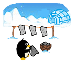 Penguin Ah Fu sticker #5352094