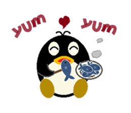 Penguin Ah Fu sticker #5352095