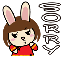 Sisters Piga Pig and Ruby Rabbit sticker #5352326