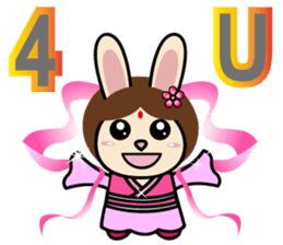 Sisters Piga Pig and Ruby Rabbit sticker #5352347