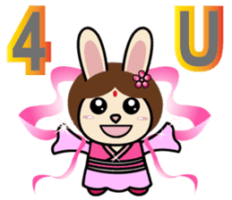 Sisters Piga Pig and Ruby Rabbit sticker #5352347