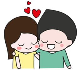 Mogoon and Moyang in love sticker #5352854