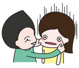 Mogoon and Moyang in love sticker #5352855