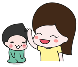 Mogoon and Moyang in love sticker #5352856