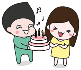 Mogoon and Moyang in love sticker #5352859