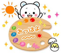 Daily life of palette bear 2 sticker #5353756