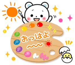 Daily life of palette bear 2 sticker #5353756